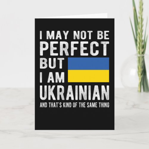 Ukrainian Flag Ukraine Heritage Ukrainian Roots Card