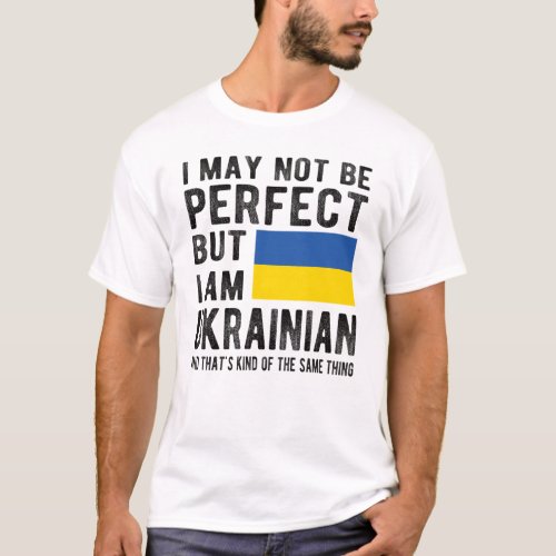 Ukrainian Flag Ukraine Heritage Ukrainian Roots T_Shirt