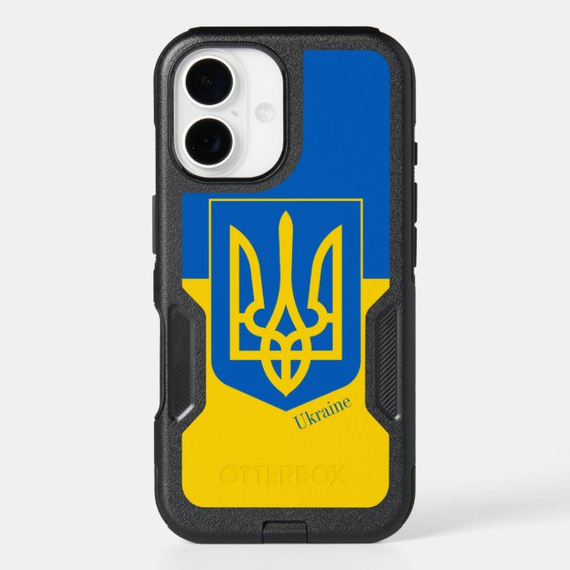 Ukrainian flag & Ukraine Iphone Case / Tryzub (Back)