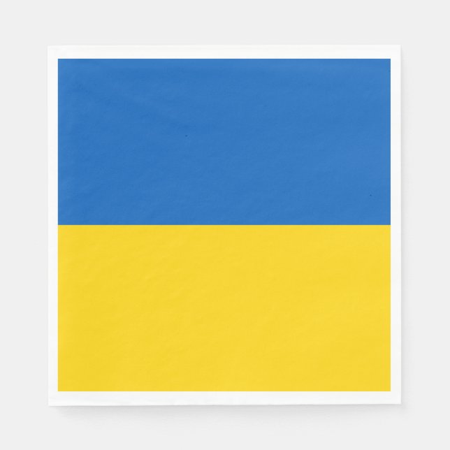 Ukrainian Flag (Ukraine) Napkins (Front)