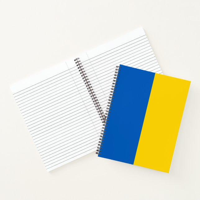 Ukrainian Flag (Ukraine) Notebook (Inside)