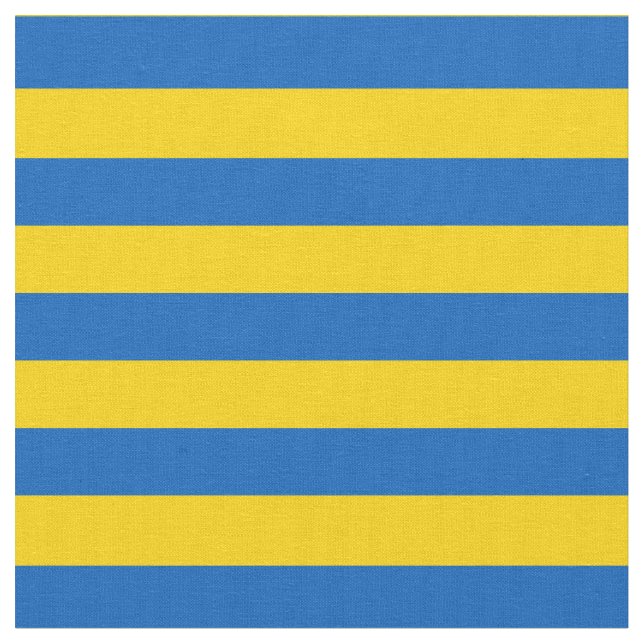 Ukrainian Flag & Ukraine Stripes, Trendy Fabric (Close Up)