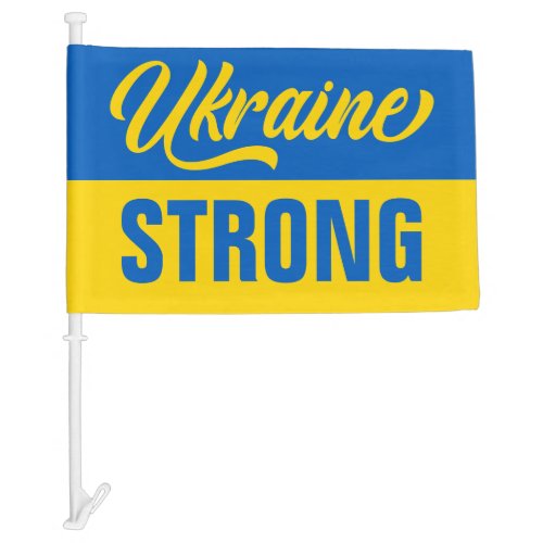Ukrainian Flag Ukraine Strong Car Flag