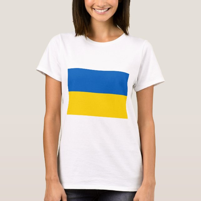 Ukrainian Flag (Ukraine) T-Shirt (Front)