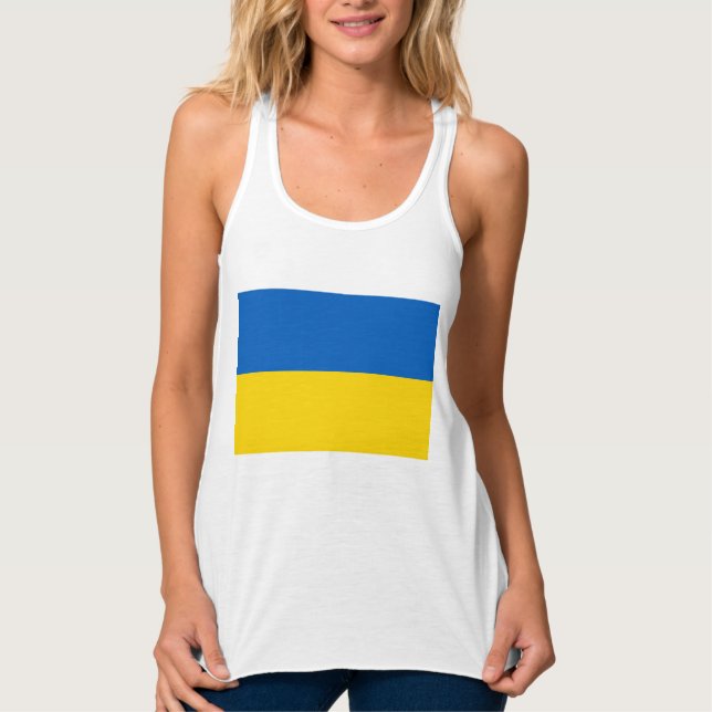 Ukrainian Flag (Ukraine) Tank Top (Front)