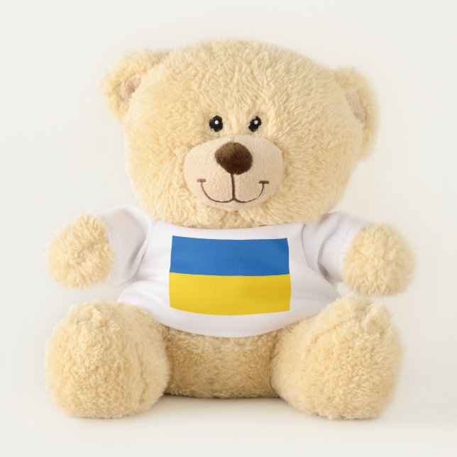 Ukrainian Flag (Ukraine) Teddy Bear (Front)