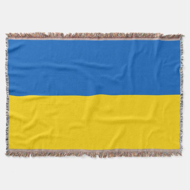 Ukrainian Flag (Ukraine)  Throw Blanket (Front)