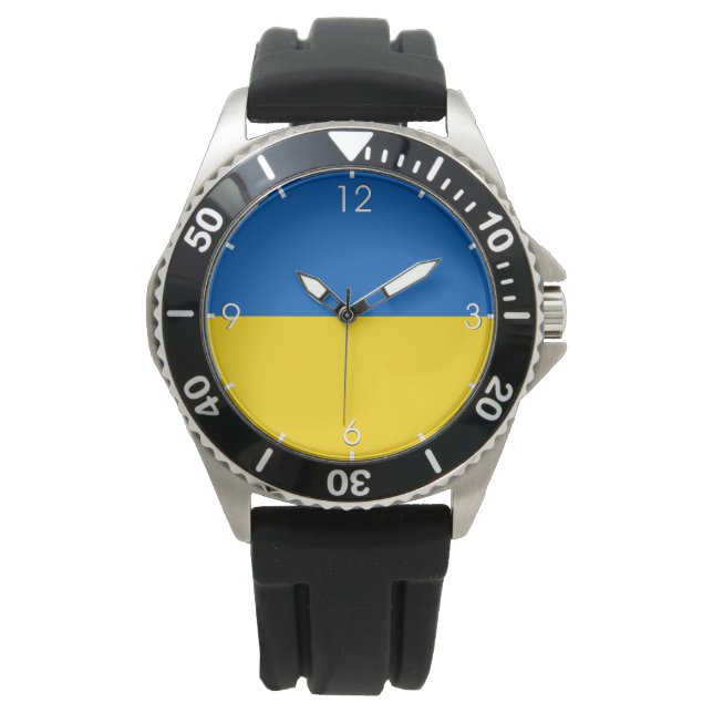 Ukrainian Flag (Ukraine) Watch (Front)