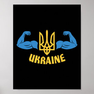 Ukrainian Flag Ukrainian Men Ukrainian Quote Poster