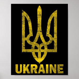 Ukrainian Flag Vintage Ukraine Flag 1  Poster