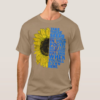 Ukrainian Flag Vintage Ukraine Flag Sunflower Prem T-Shirt