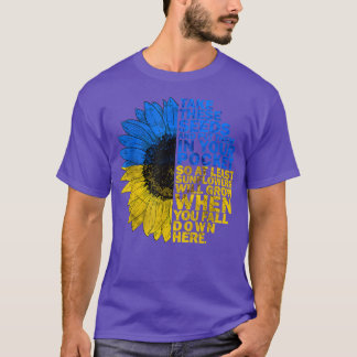 Ukrainian Flag Vintage Ukraine Flag Sunflower T-Shirt