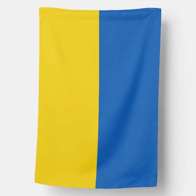 Ukrainian flag. We stand with Ukraine. House Flag (Front)