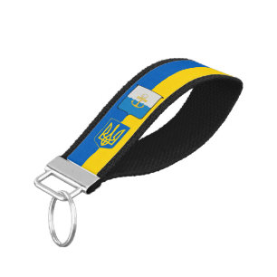 Ukrainian Flag wrist keychain, Ukraine, Mariupol Keychain