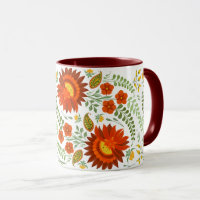 Ukrainian floral folk pattern. Ukraine