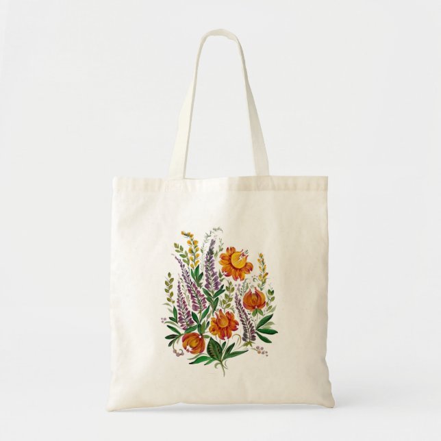 Ukrainian flowers  tote bag (Front)