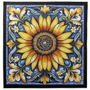 Ukrainian folk art pattern. Set of Cloth Napkin