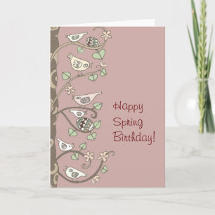 Ukrainian Folk Art Spring Birthday Card
