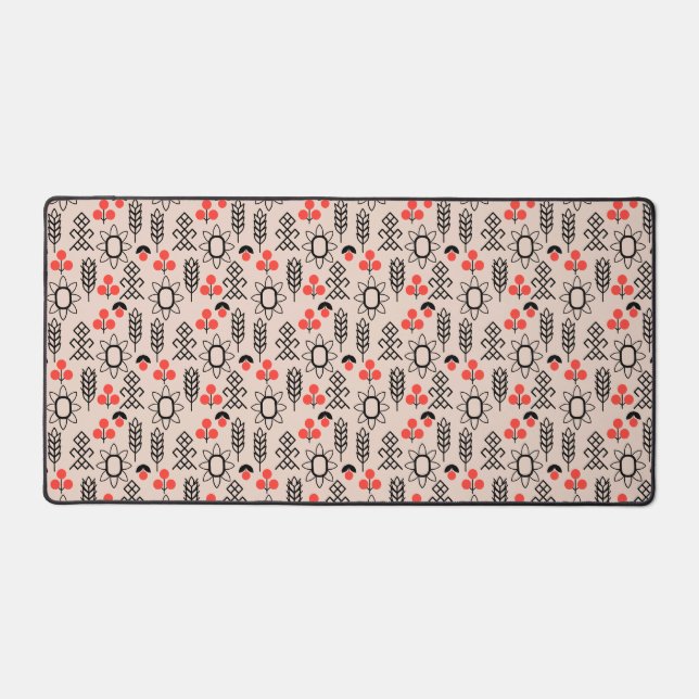Ukrainian folk national pattern desk mat (Front)
