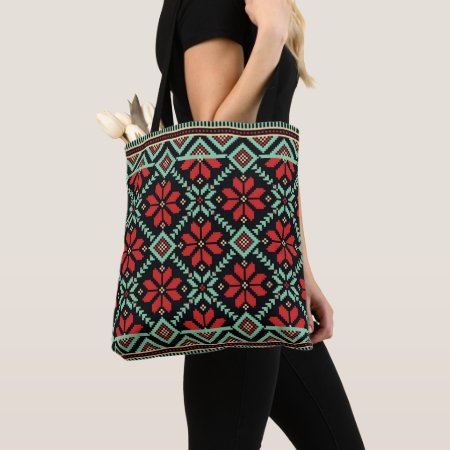 Ukrainian Folk Seamless Pattern Tote Bag