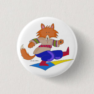 Ukrainian Foxy Dancer Button