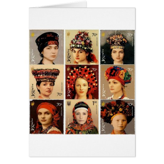 Ukrainian Headdresses Cards (Front)