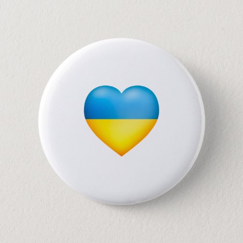 ukrainian Heart Button