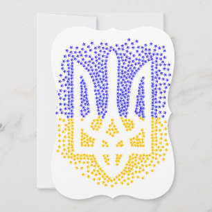 Ukrainian heraldry trident tryzub scattering stars