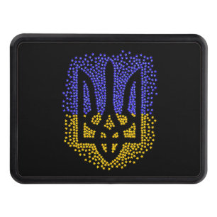 Ukrainian heraldry trident tryzub scattering stars hitch cover