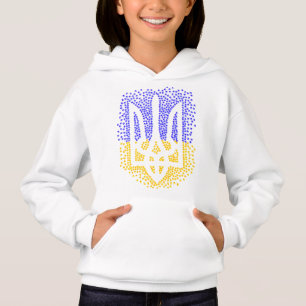 Ukrainian heraldry trident tryzub scattering stars hoodie