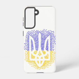 Ukrainian heraldry trident tryzub scattering stars samsung galaxy s21 case