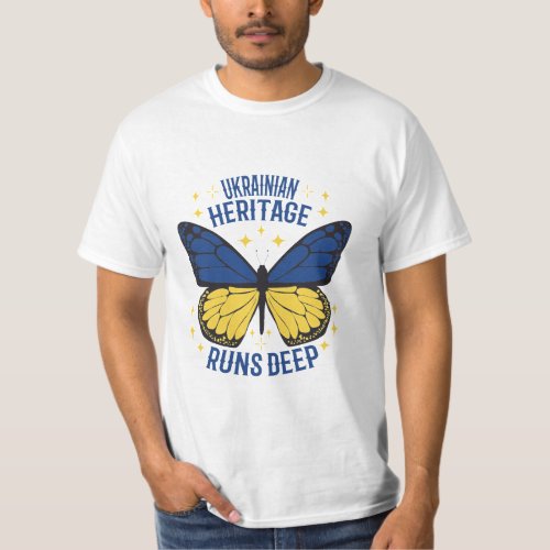 UKRAINIAN HERITAGE RUNS DEEP T_Shirt