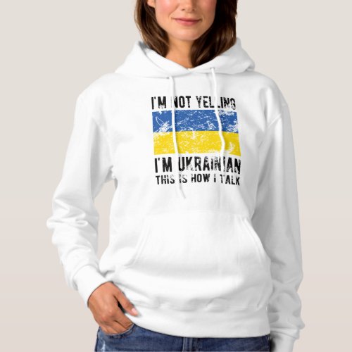 Ukrainian Heritage Ukraine Roots Ukrainian Flag Hoodie