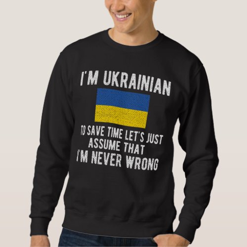 Ukrainian Heritage Ukraine Roots Ukrainian Flag Sweatshirt