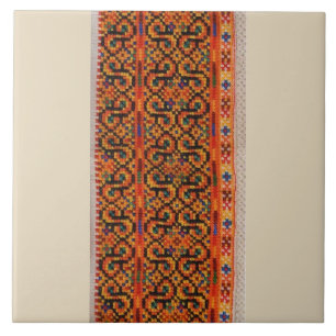 Ukrainian Hutsul Vyshyvanka Rushnyk Embroidery Tile
