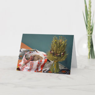 Ukrainian Kutya and Didukh Holiday Card