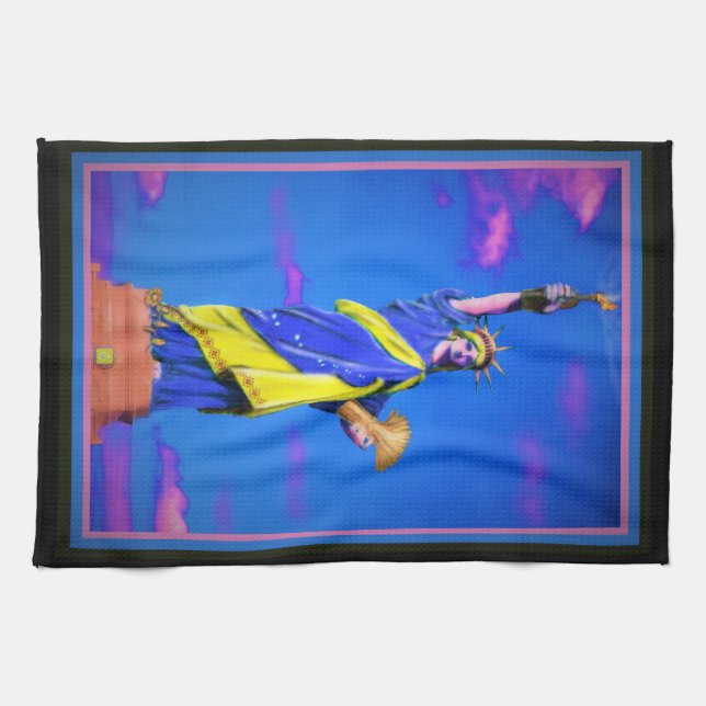 Ukrainian Liberty  Kitchen Towel (Horizontal)