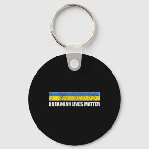 Ukrainian Lives Problem Ukraine Flag Keychain