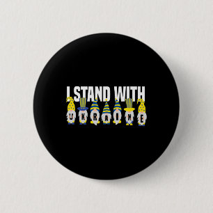 Ukrainian Lover I Stand With Ukraine Funny Ukraini Button