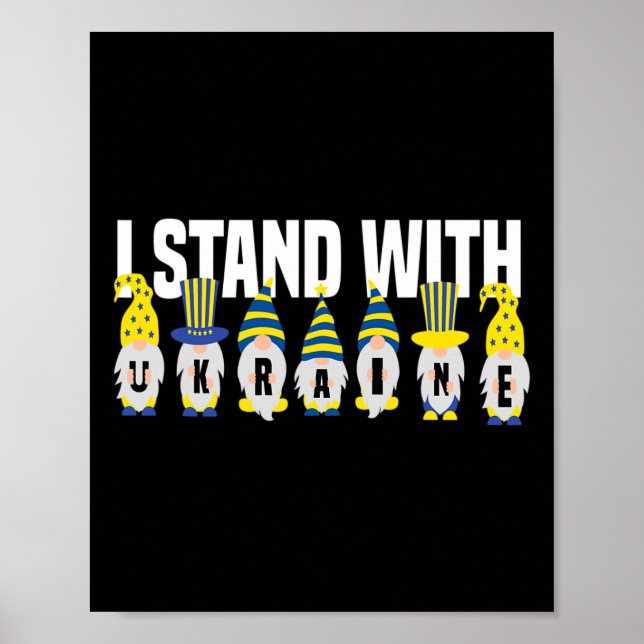 Ukrainian Lover I Stand With Ukraine Funny Ukraini Poster (Front)