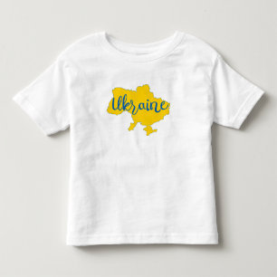 Ukrainian map and lettering toddler t-shirt