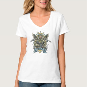 Ukrainian Modern Military Tattoo Sketch Tee