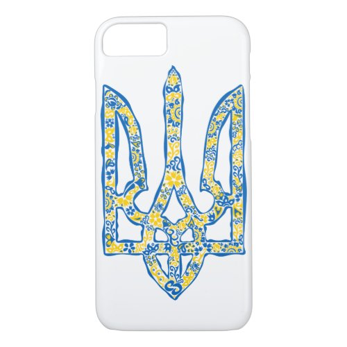 Ukrainian national emblem trident tryzub ethnical  iPhone 87 case