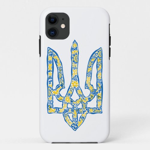 Ukrainian national emblem trident tryzub ethnical iPhone 11 case