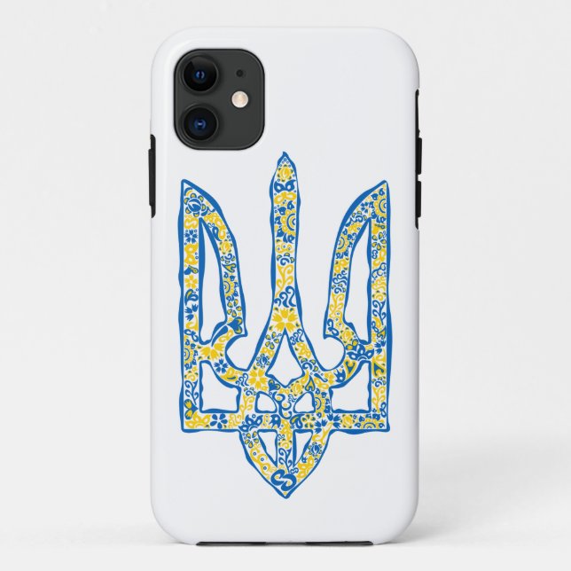 Ukrainian national emblem trident tryzub ethnical Case-Mate iPhone case (Back)