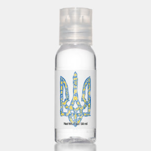 Ukrainian national emblem trident tryzub ethnical  hand sanitizer