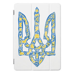 Ukrainian national emblem trident tryzub ethnical iPad pro cover