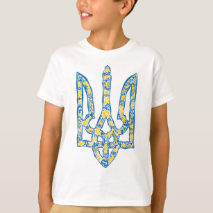 Ukrainian national emblem trident tryzub ethnical T-Shirt