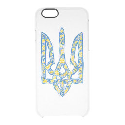 Ukrainian national emblem trident tryzub ethnical clear iPhone 6/6S case