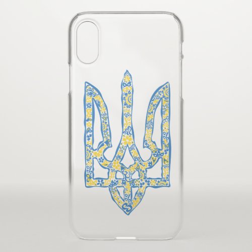 Ukrainian national emblem trident tryzub ethnical  iPhone x case